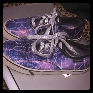 Glitter lightning kids sneakers never worn
